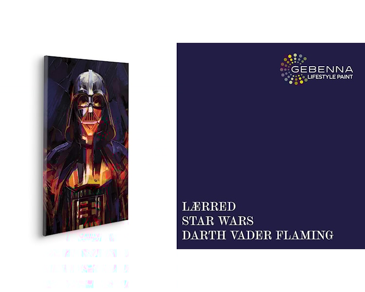 Lærred Star Wars Darth Vader Flaming